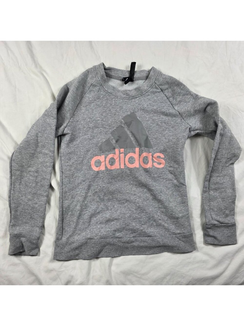 Adidas Womens Crewneck Sweatshirt Gray Pullover Medium Comfortable Casual Top